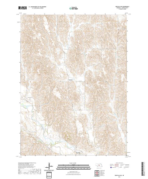 USGS Topographic Map – Eddyville NE