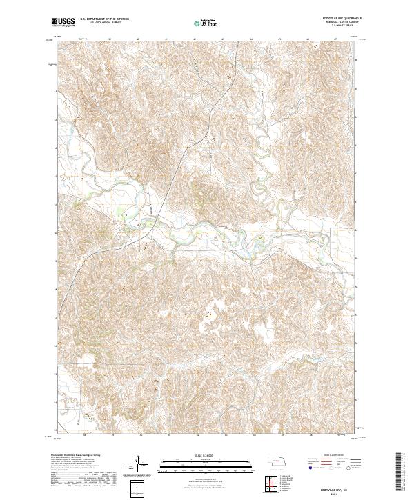 USGS Topographic Map – Eddyville NW