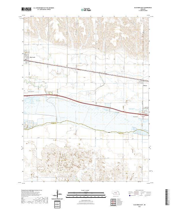 USGS Topographic Map – Elm Creek East