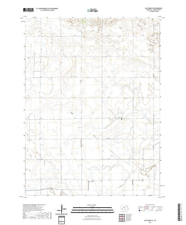 USGS Topographic Map – Elm Creek SE