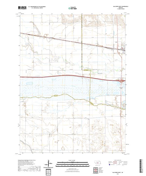 USGS Topographic Map – Elm Creek West
