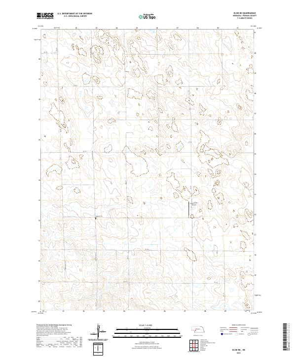 2021 Map of Elsie NE, 2021 Print