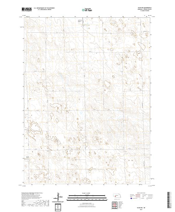 2021 Map of Elsie NW, 2021 Print