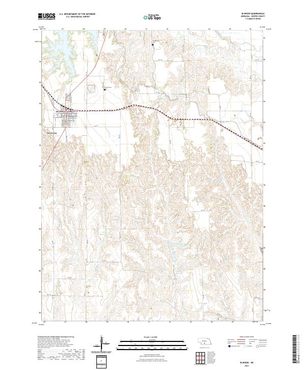 USGS Topographic Map – Elwood