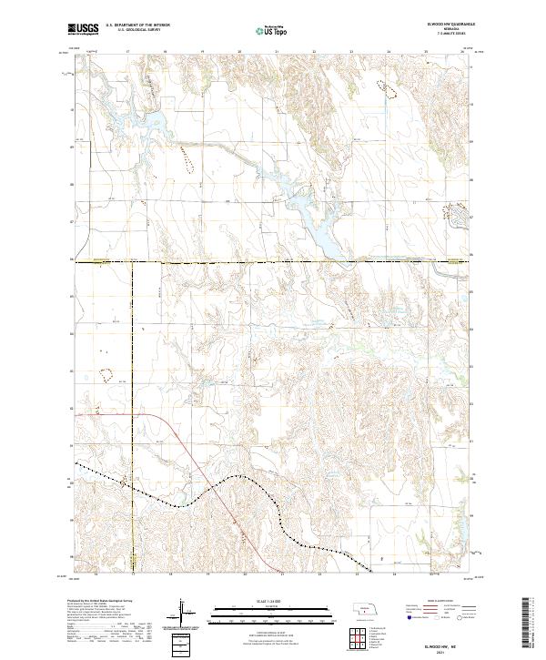 USGS Topographic Map – Elwood NW