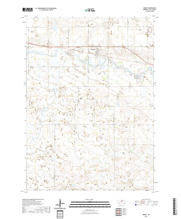 USGS Topographic Map – Emmet