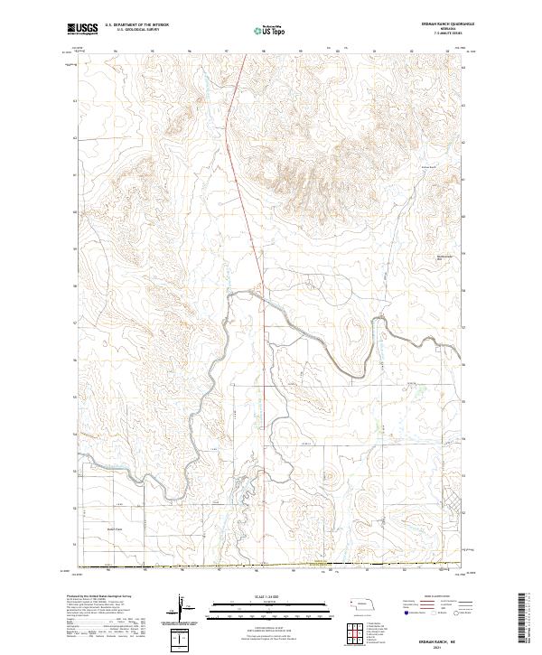 USGS Topographic Map – Erdman Ranch