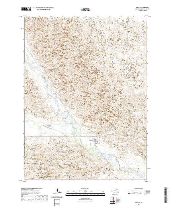 USGS Topographic Map – Ericson