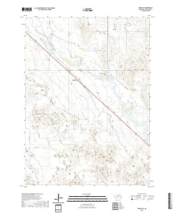 USGS Topographic Map – Ewing SW