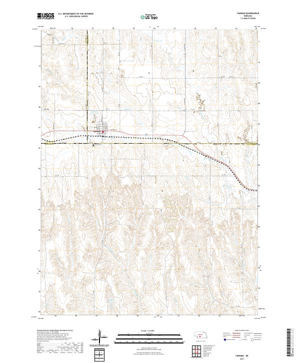 USGS Topographic Map – Farnam