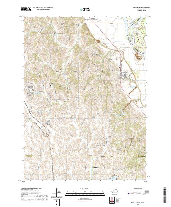 USGS Topographic Map – Fort Calhoun