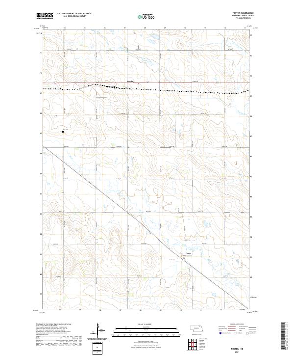 USGS Topographic Map – Foster