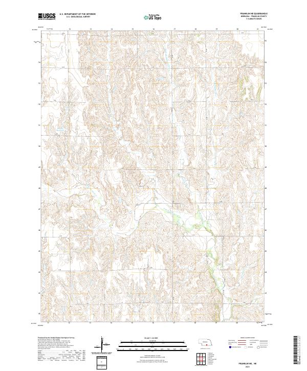 USGS Topographic Map – Franklin NE