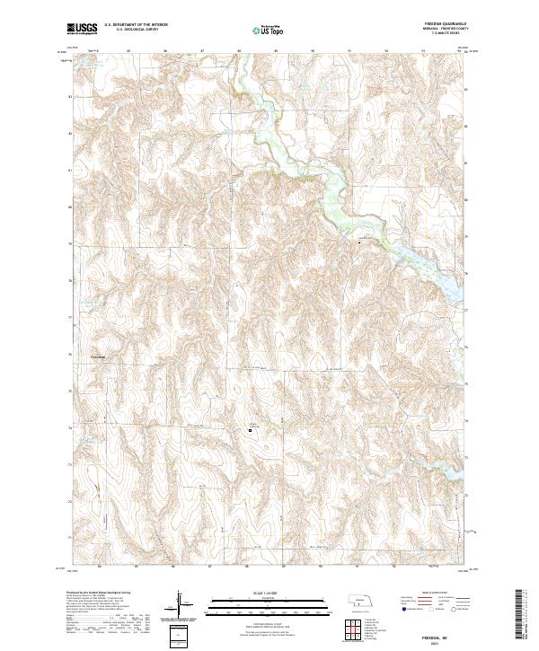 USGS Topographic Map – Freedom