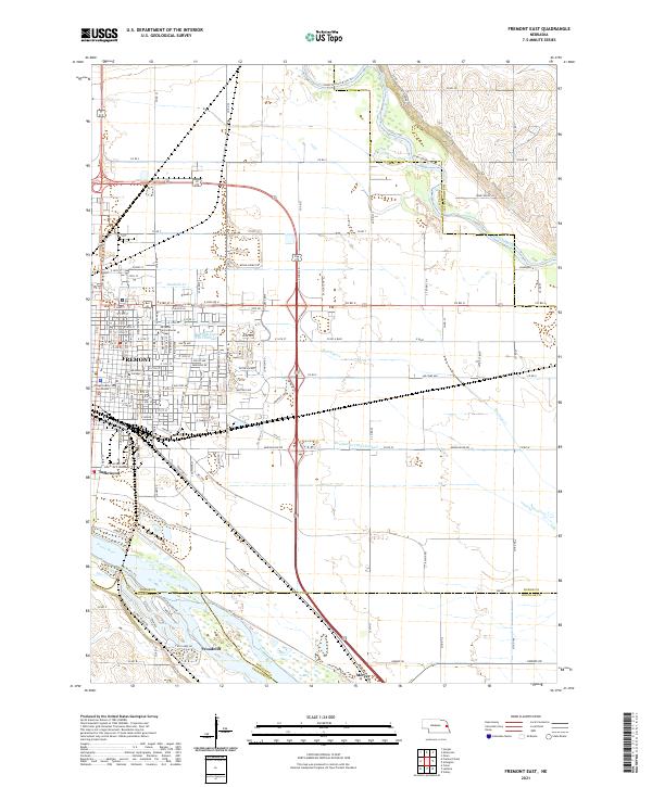 USGS Topographic Map – Fremont East