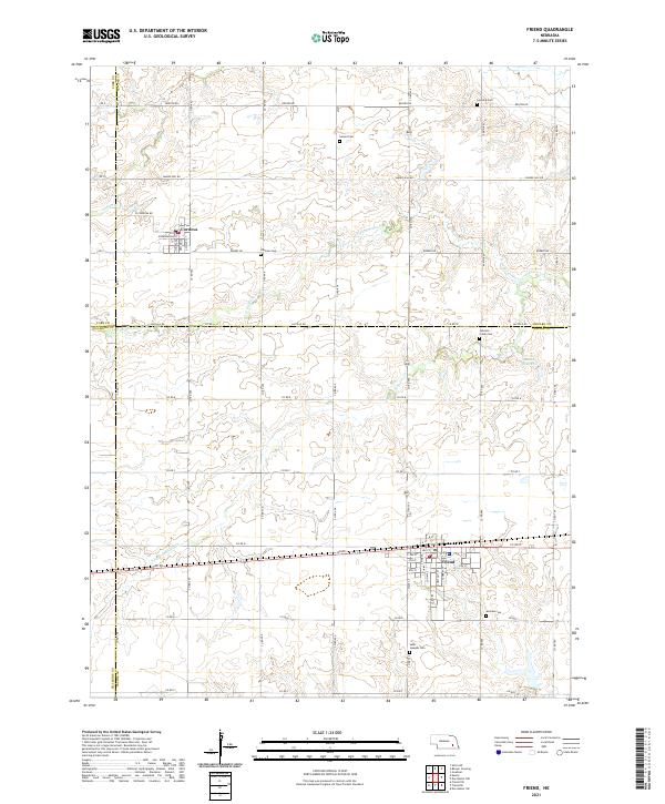 USGS Topographic Map – Friend