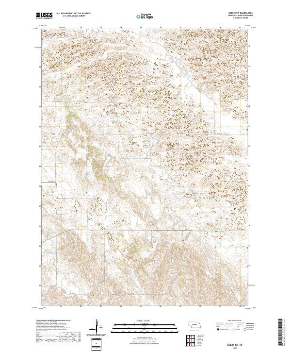 USGS Topographic Map – Gables SW
