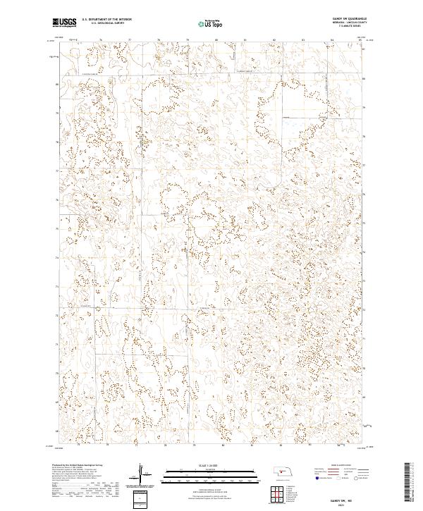 USGS Topographic Map – Gandy SW
