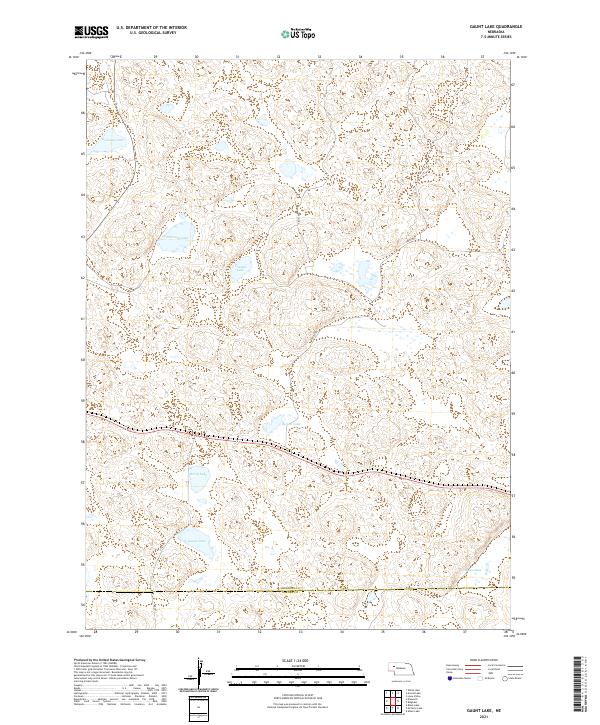 USGS Topographic Map – Gaunt Lake