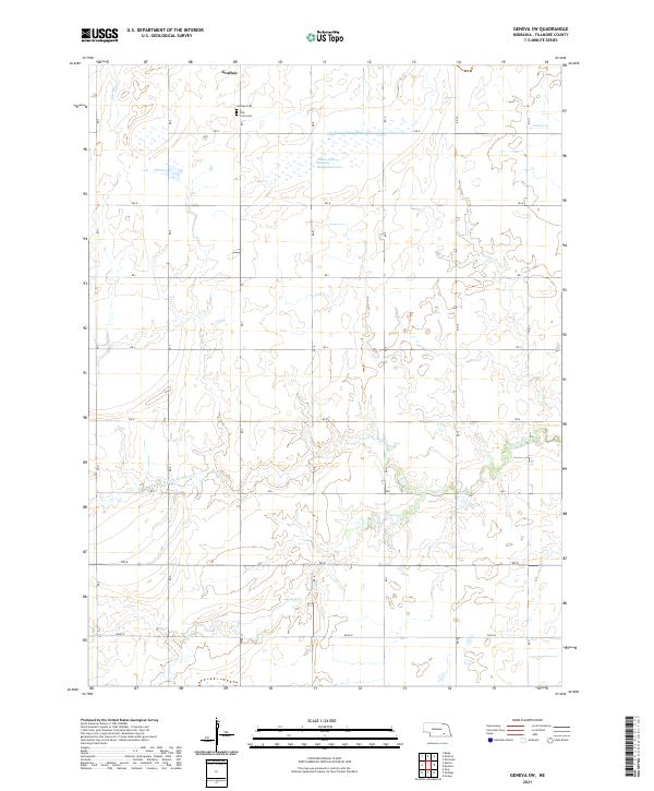 USGS Topographic Map – Geneva SW