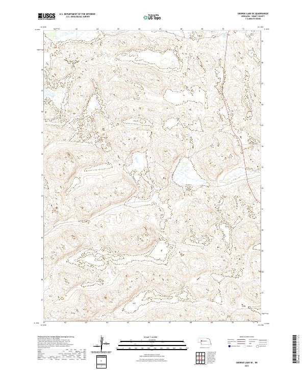 2021 Map of George Lake SE, 2021 Print