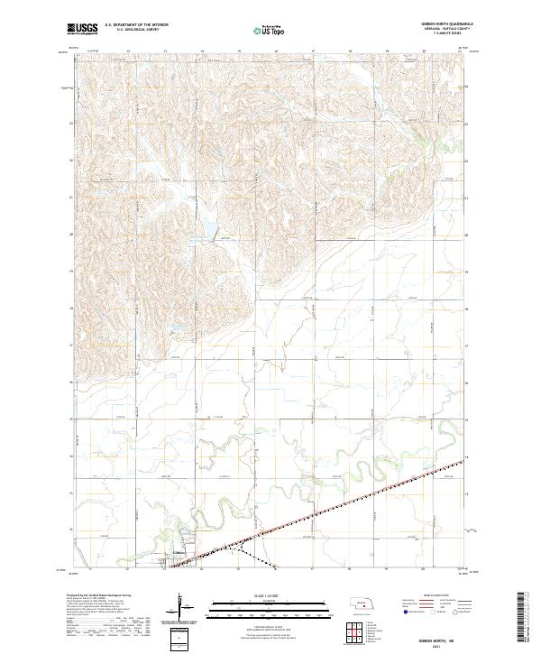 USGS Topographic Map – Gibbon North