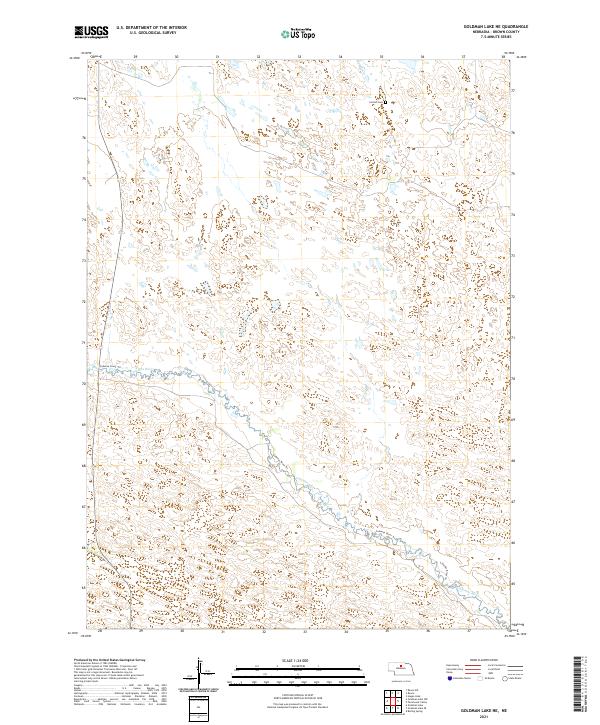 2021 Map of Goldman Lake NE, 2021 Print