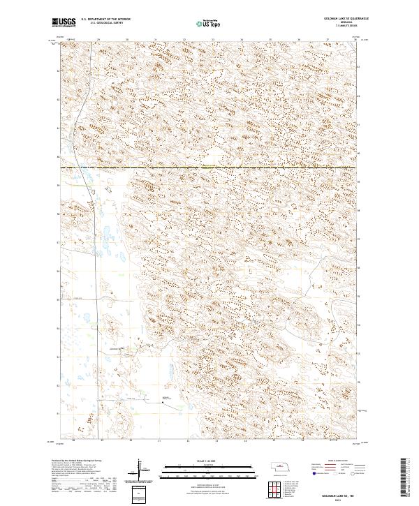 USGS Topographic Map – Goldman Lake SE