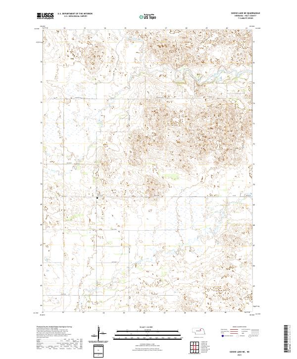 USGS Topographic Map – Goose Lake NE
