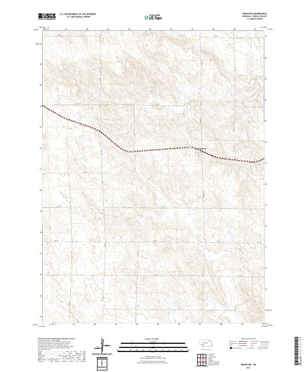 USGS Topographic Map – Grainton