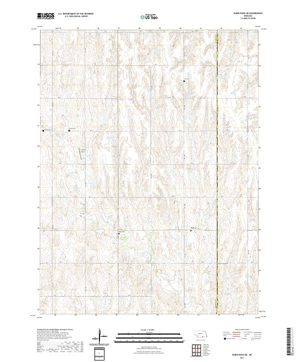 USGS Topographic Map – Guide Rock NE
