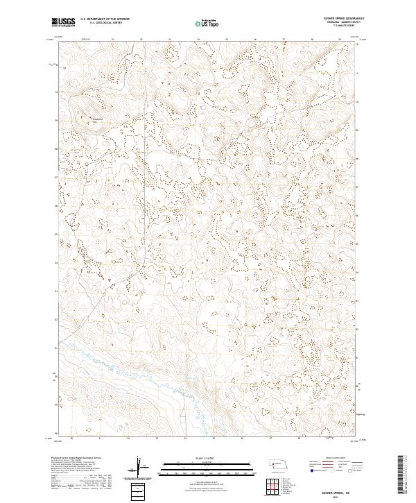 USGS Topographic Map – Gusher Spring