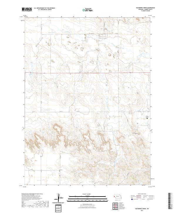 USGS Topographic Map – Hackberry Creek