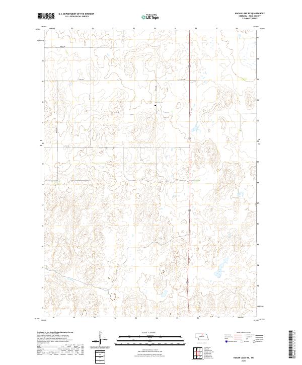 USGS Topographic Map – Hagan Lake NE