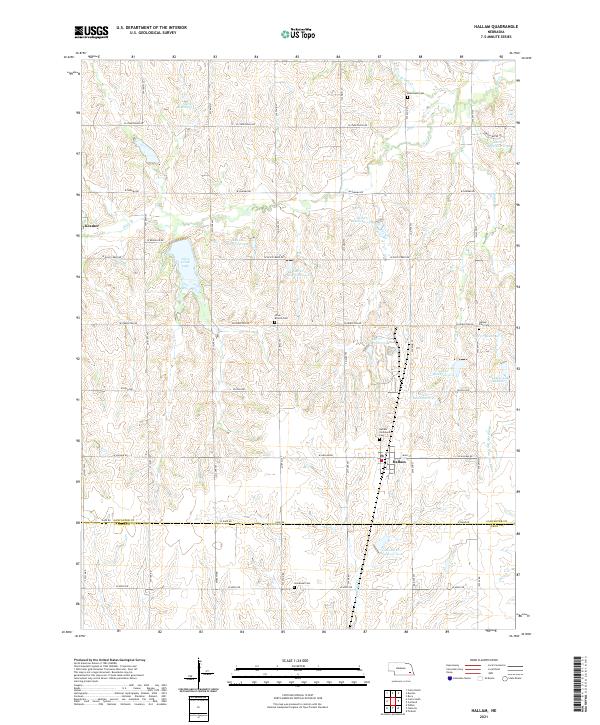 USGS Topographic Map – Hallam