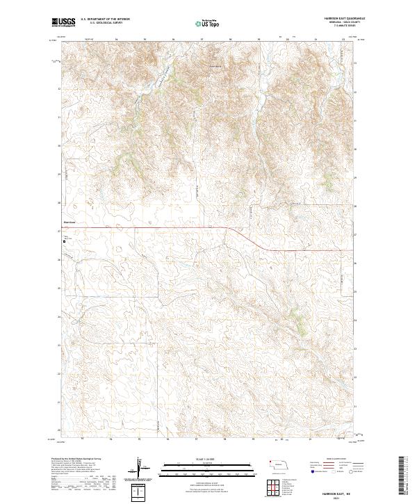 USGS Topographic Map – Harrison East
