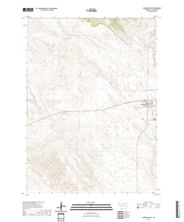 USGS Topographic Map – Harrison West