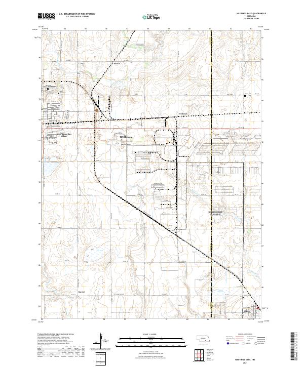 USGS Topographic Map – Hastings East