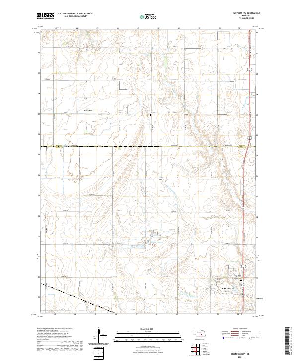 USGS Topographic Map – Hastings NW