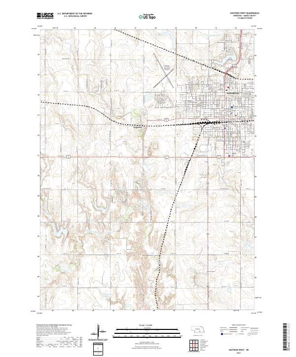 USGS Topographic Map – Hastings West
