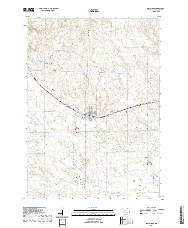 USGS Topographic Map – Hay Springs