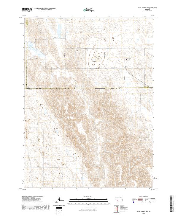 USGS Topographic Map – Hayes Center NW