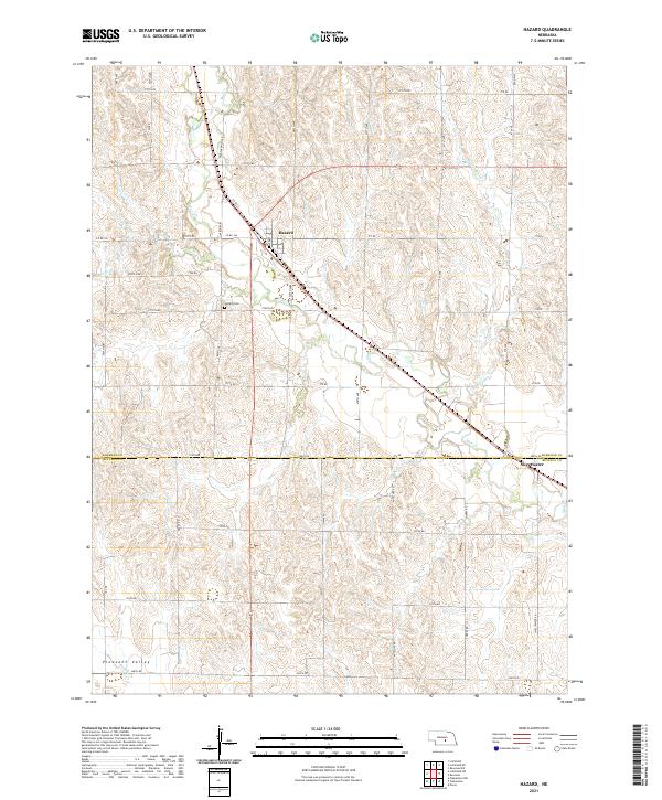 USGS Topographic Map – Hazard