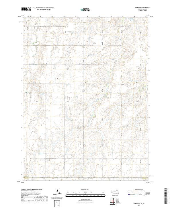 USGS Topographic Map – Hebron SW