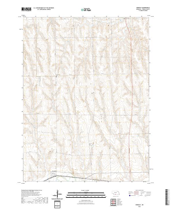 USGS Topographic Map – Hendley