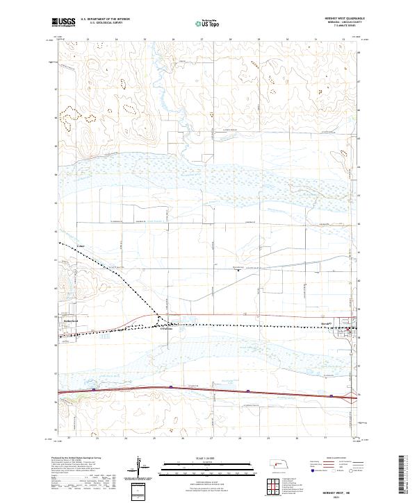 USGS Topographic Map – Hershey West