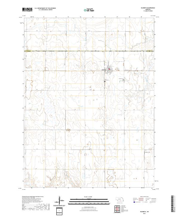 USGS Topographic Map – Hildreth