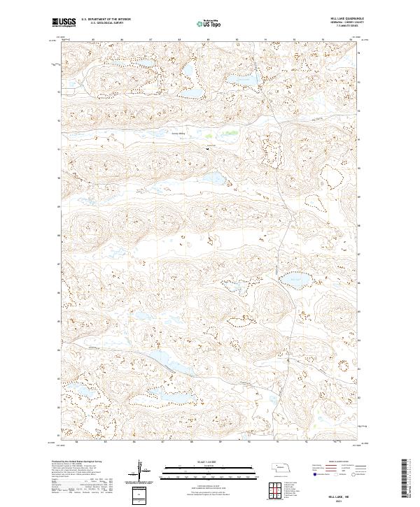 USGS Topographic Map – Hill Lake