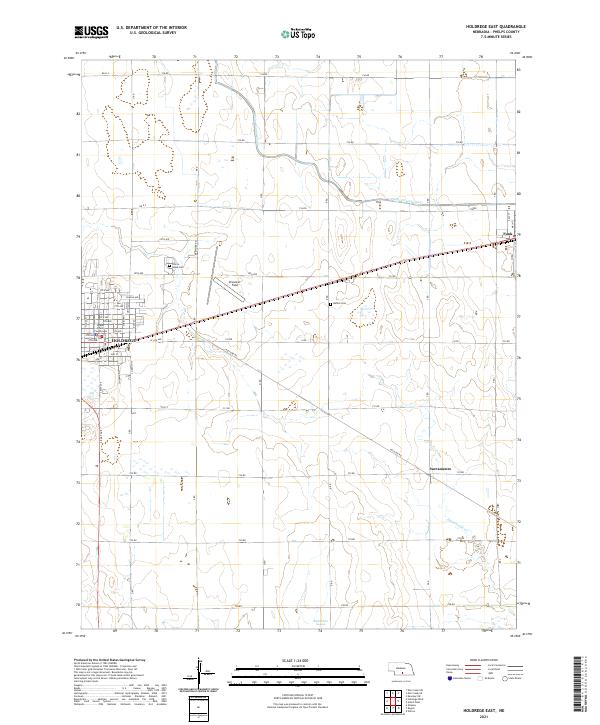 USGS Topographic Map – Holdrege East