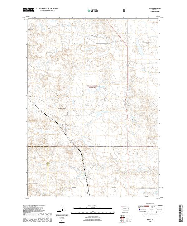 USGS Topographic Map – Horn